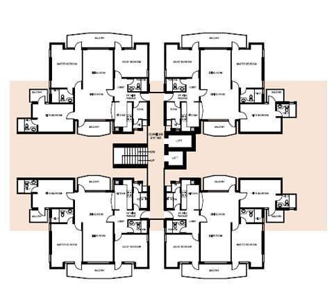 1791 Sq.Ft. Tower Layout