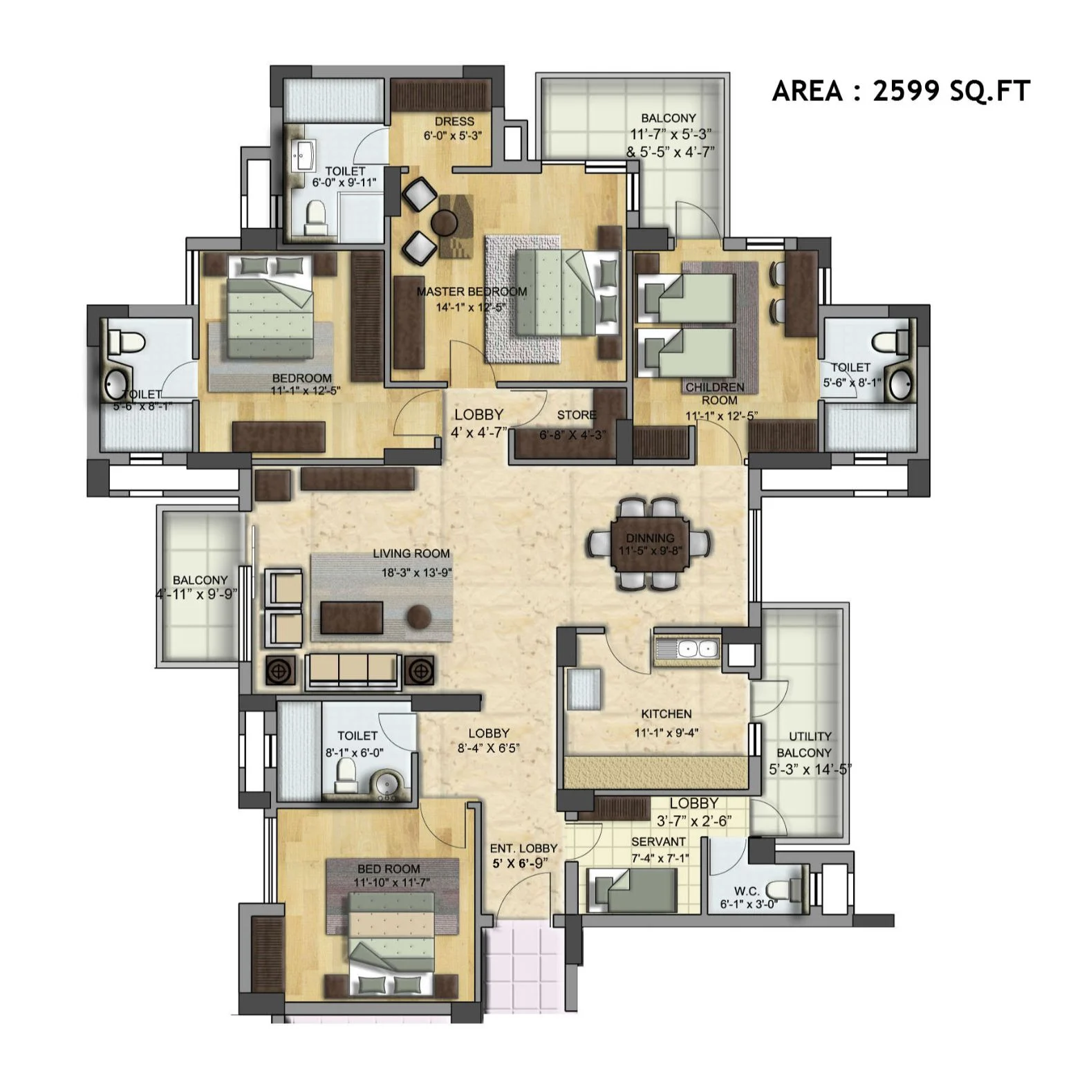 BPTP Grandeura 4 BHK