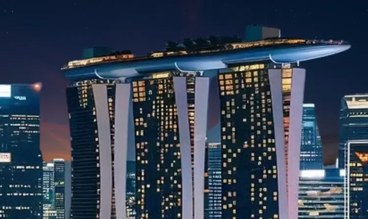 Architectural design inspired by Singapore at Omaxe World Street