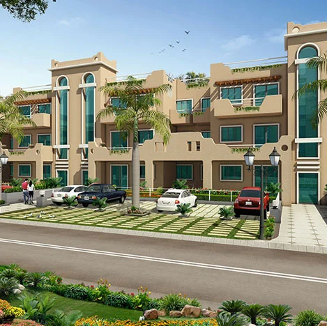 Front view of BPTP Park 81 independent floors in Sector 81 Faridabad