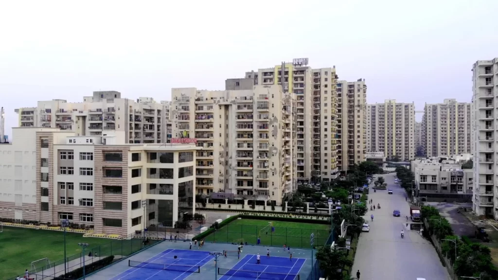 RPS Savana residential towers in Sector 88 Faridabad with landscaped surroundings