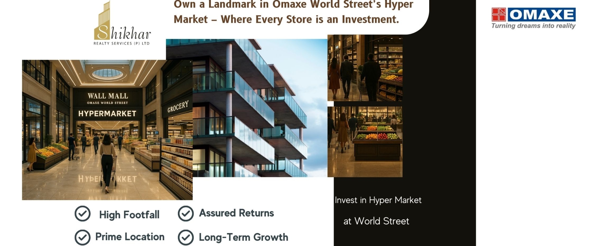 Omaxe World Street Faridabad Hypermarket in Sector 79 – modern retail and investment landmark in Haryana