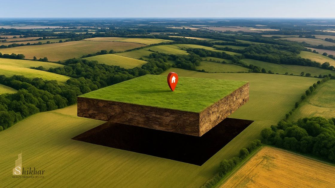 Green and peaceful Sector 80 area highlighting Plots in Faridabad