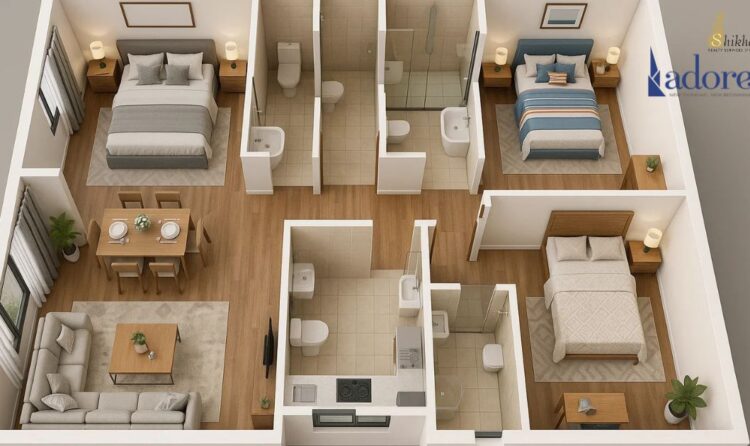 Premium low-rise 3BHK independent floors at Adore Happy Homes in Sector 97, Faridabad.