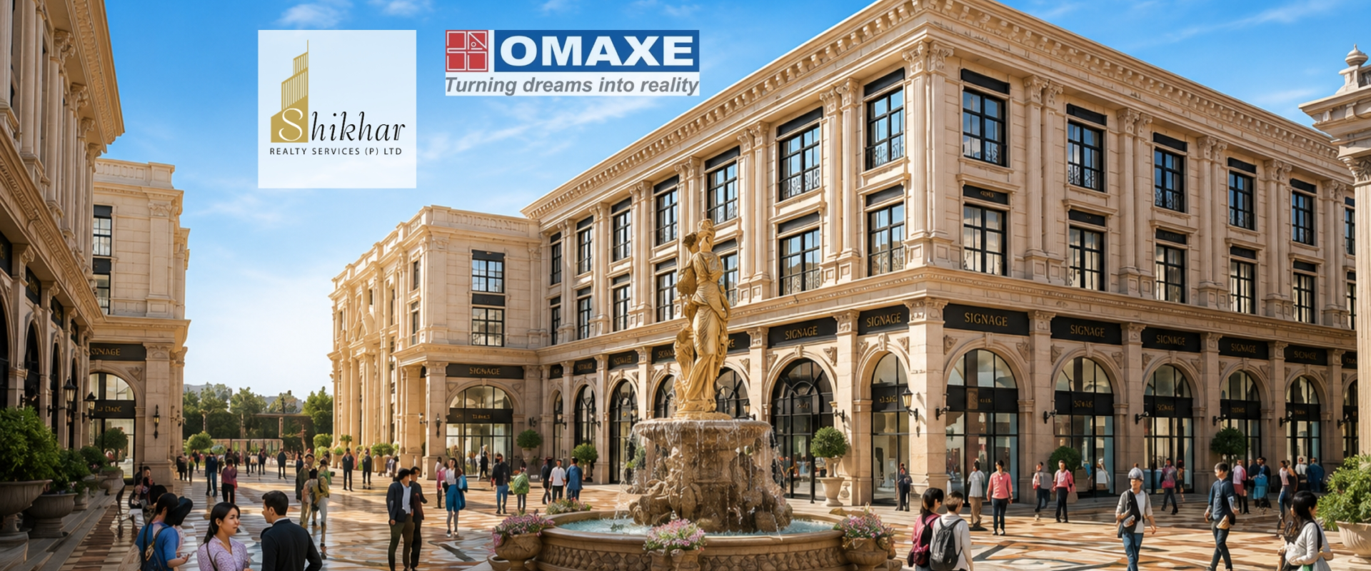 Singapore Street SCO Shops at Omaxe World Street