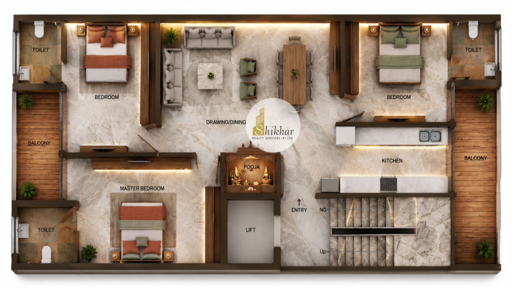 Luxury independent floors and premium flats in Faridabad with modern architecture and lifestyle amenities