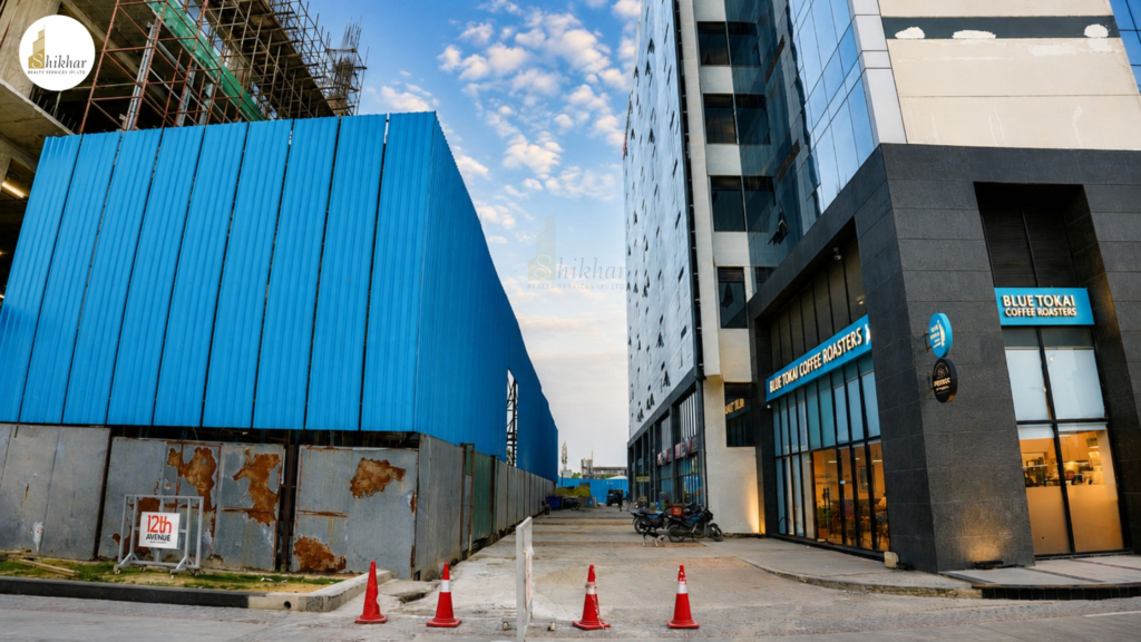 Exterior view of RPS Infinia commercial office spaces in Sector 80, Faridabad
