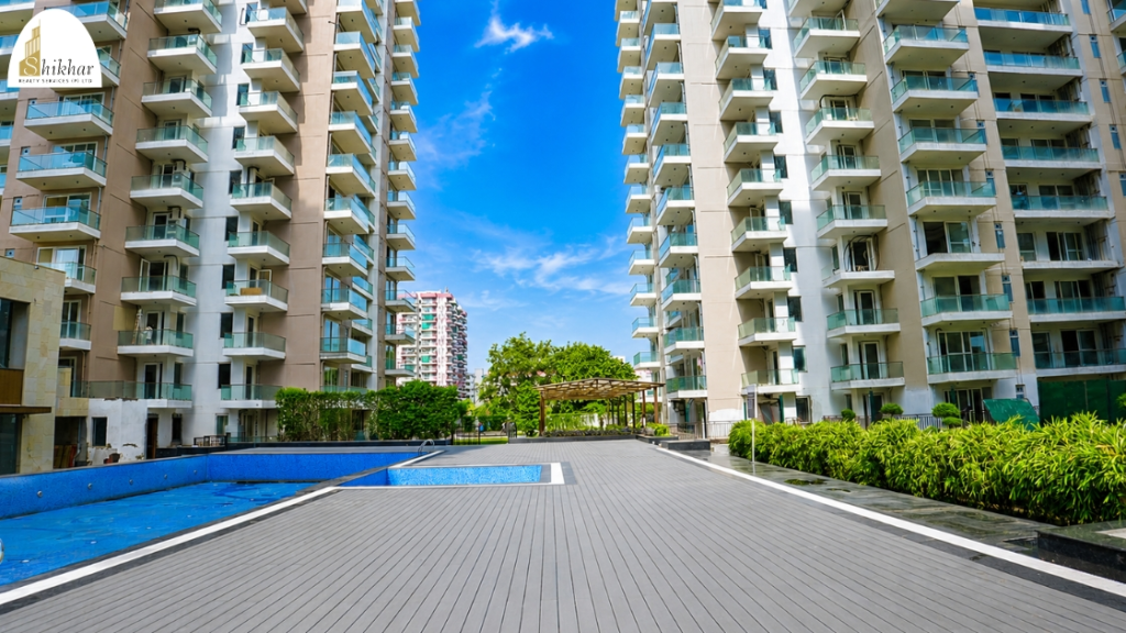 RPS Auria premium residential apartments in RPS City Sector 88 Faridabad by RPS Group, featuring modern residential towers, landscaped green spaces, luxury amenities, and family-friendly community living.
