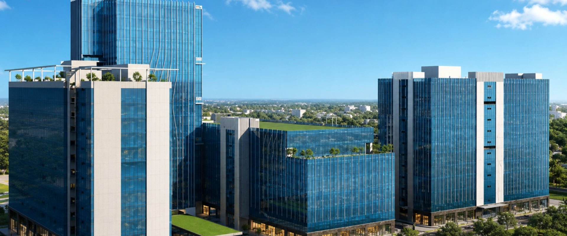 Iconic RPS 12th Avenue commercial office building in Faridabad