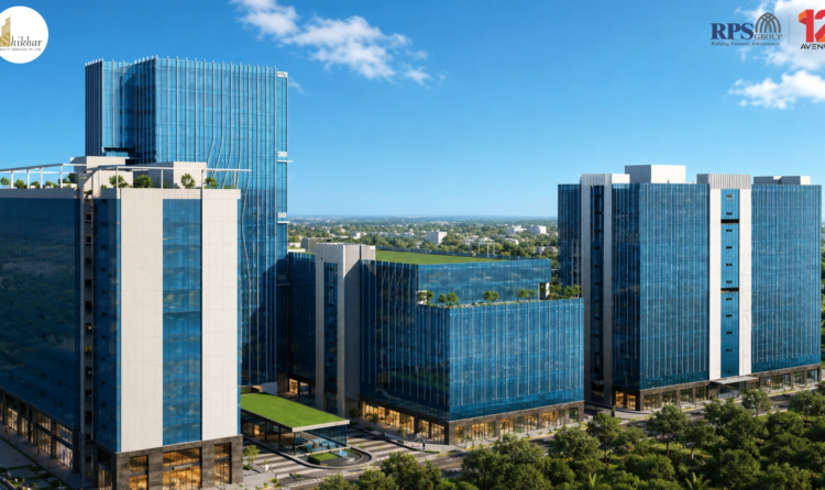Iconic RPS 12th Avenue commercial office building in Faridabad
