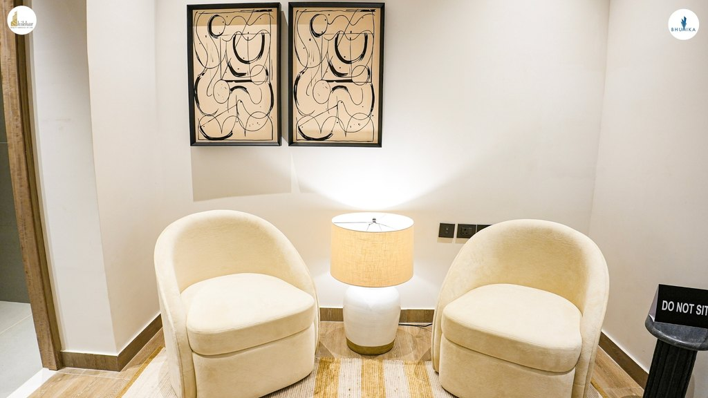 Bhumika Realty sample apartment showing living room arrangement