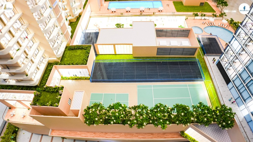 Clubhouse interior concept for Bhumika Realty residential development